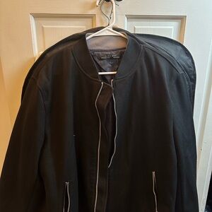 Zara Black Bomber Jacket